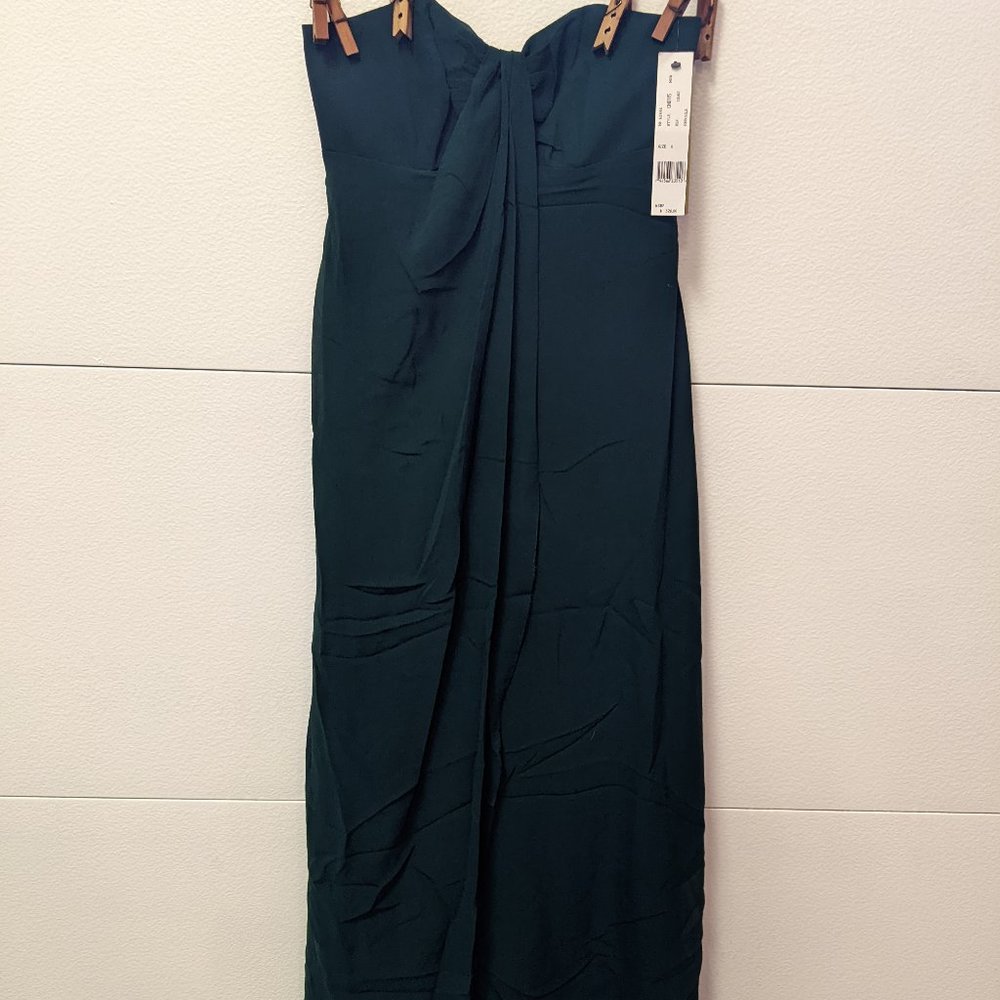Nicole Miller Ball Gown Strapless 100% Silk SZ 0
